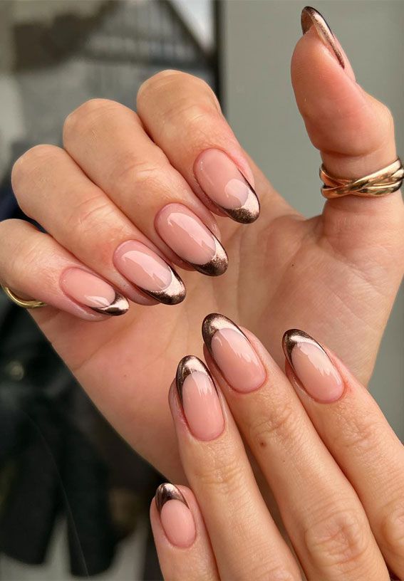 Chrome French Tips