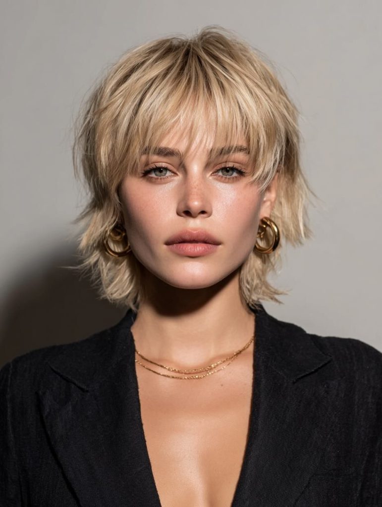Textured Long Pixie Cut