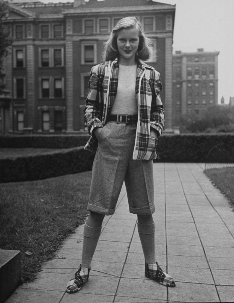 Bermuda length shorts
