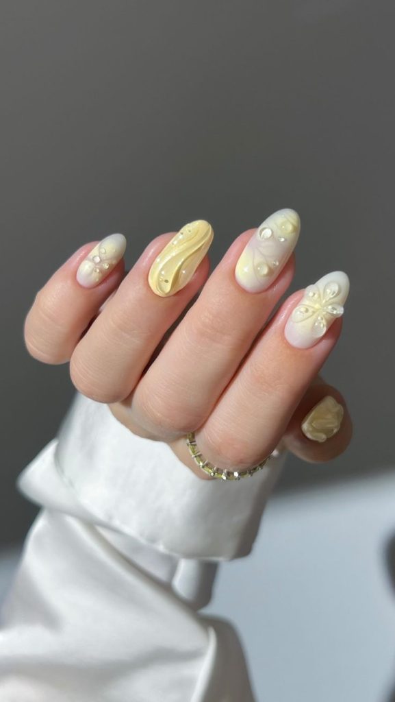 3D Texture + Butter Yellow