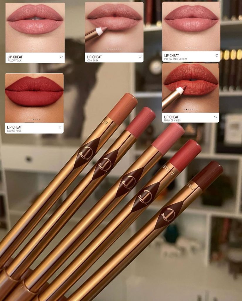 charlotte tilbury lip cheat liner in "iconic nude"